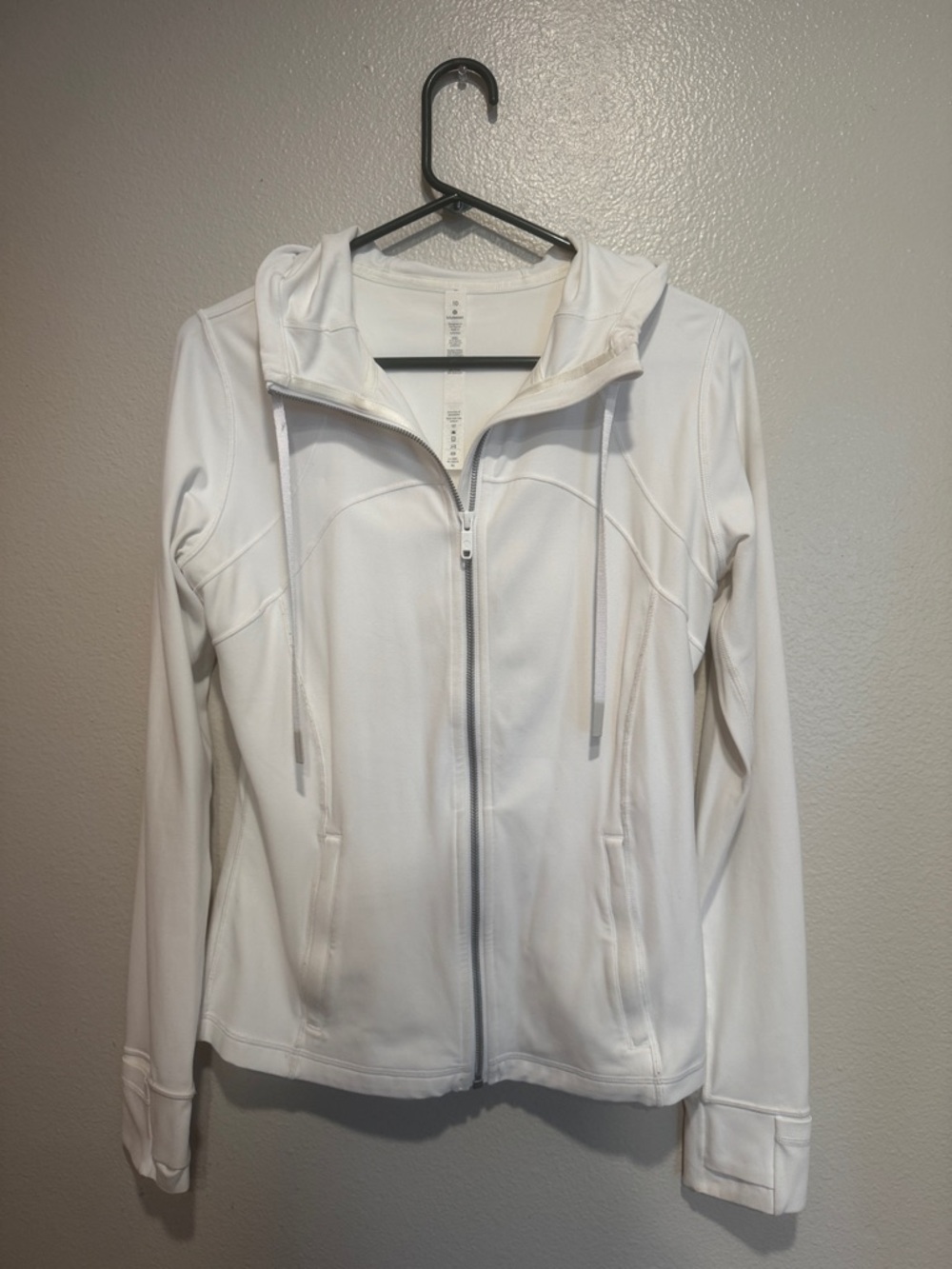 lululemon Define Jacket White Hooded Full-Zip
